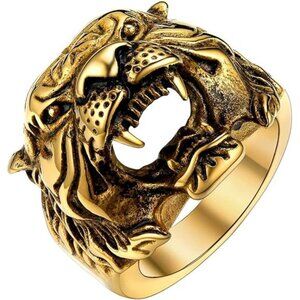 Ring | Accessories | Mens Animal Rings Stainless Steel Punk Rock Biker ...